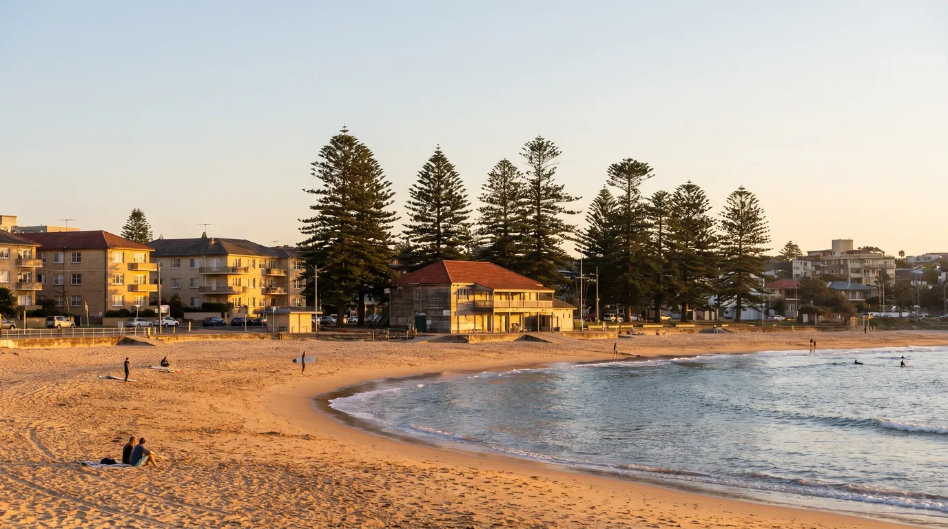 A residential street in Freshwater, in the Manly precinct